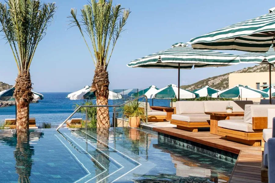 Crique privée de Daios Cove Luxury Resort, Agios Nikolaos, Crète orientale